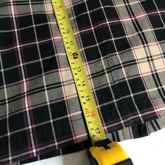 Plaid Mini Skirt Beige Black Pink Check Preppy Classic - Picture 6 of 13